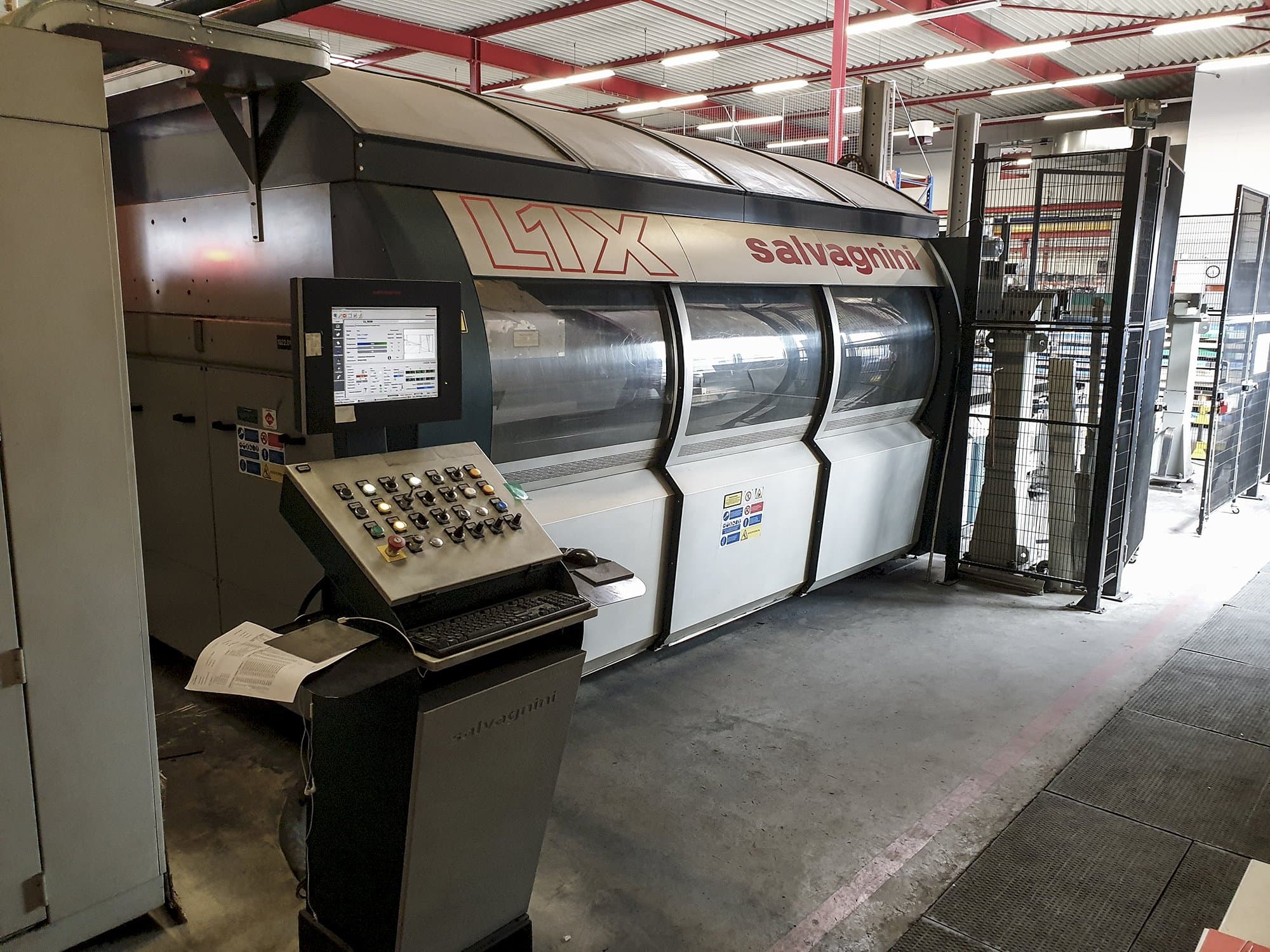 Left view of Salvagnini L1X Machine