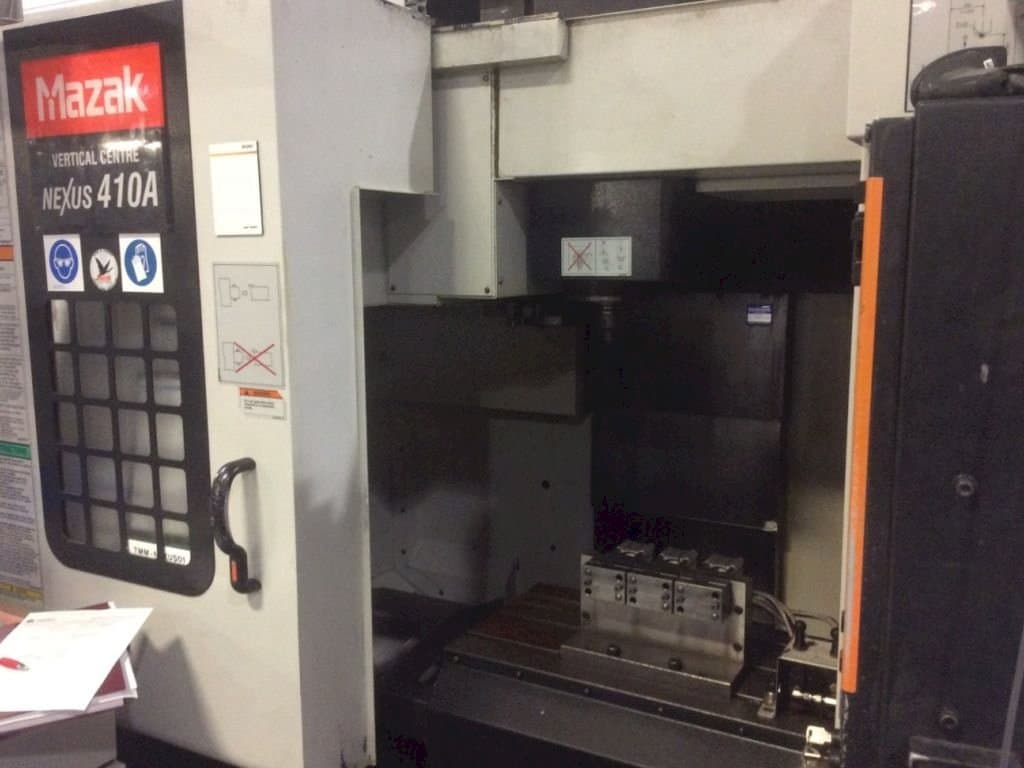 Front view of Mazak Nexus VCN 410A machine