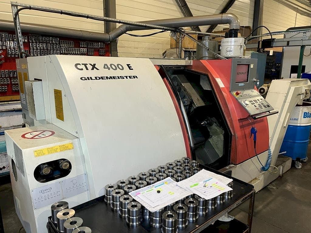 Front view of Gildemeister CTX 400 E machine