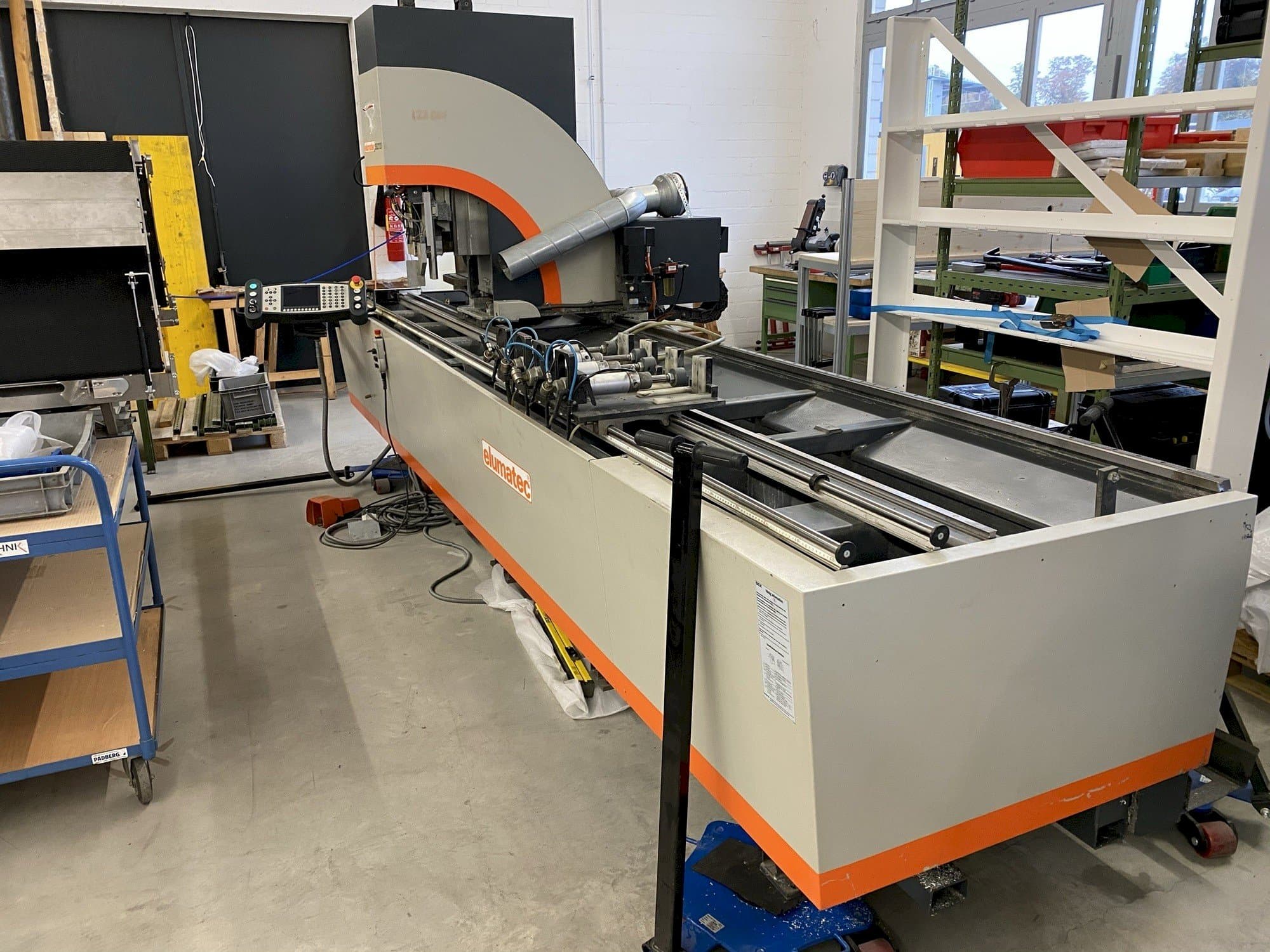 Front view of Elumatec SBZ 122/3 machine