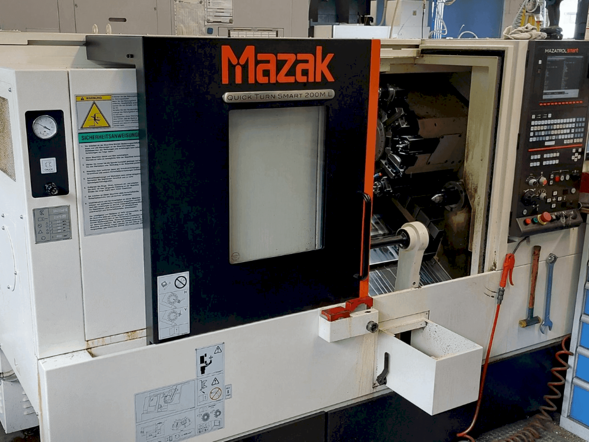 Front view of Mazak QUICK TURN SMART 200 ML machine