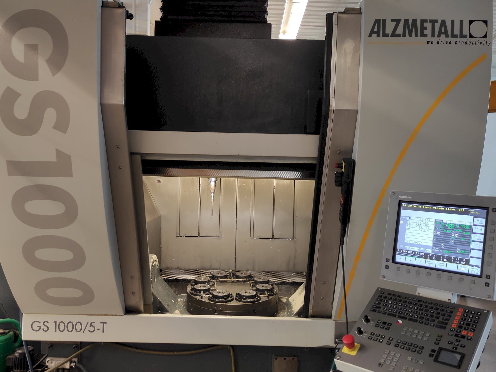 Front view of Alzmetall GS1000/5-T machine