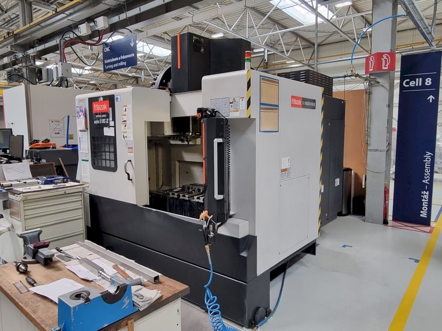 Front view of Mazak Nexus 510C - II machine