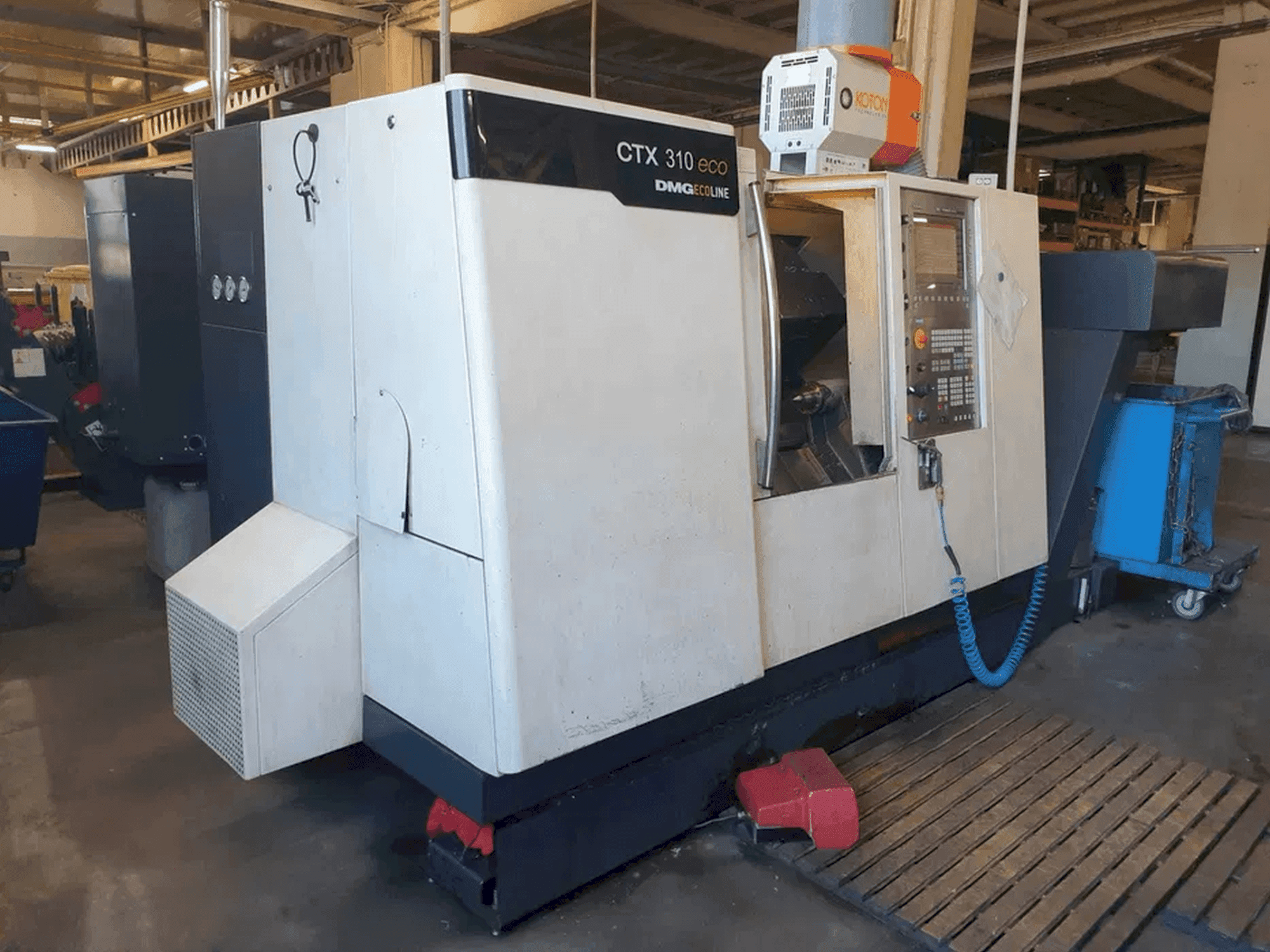Front view of DMG CTX 310 eco  machine