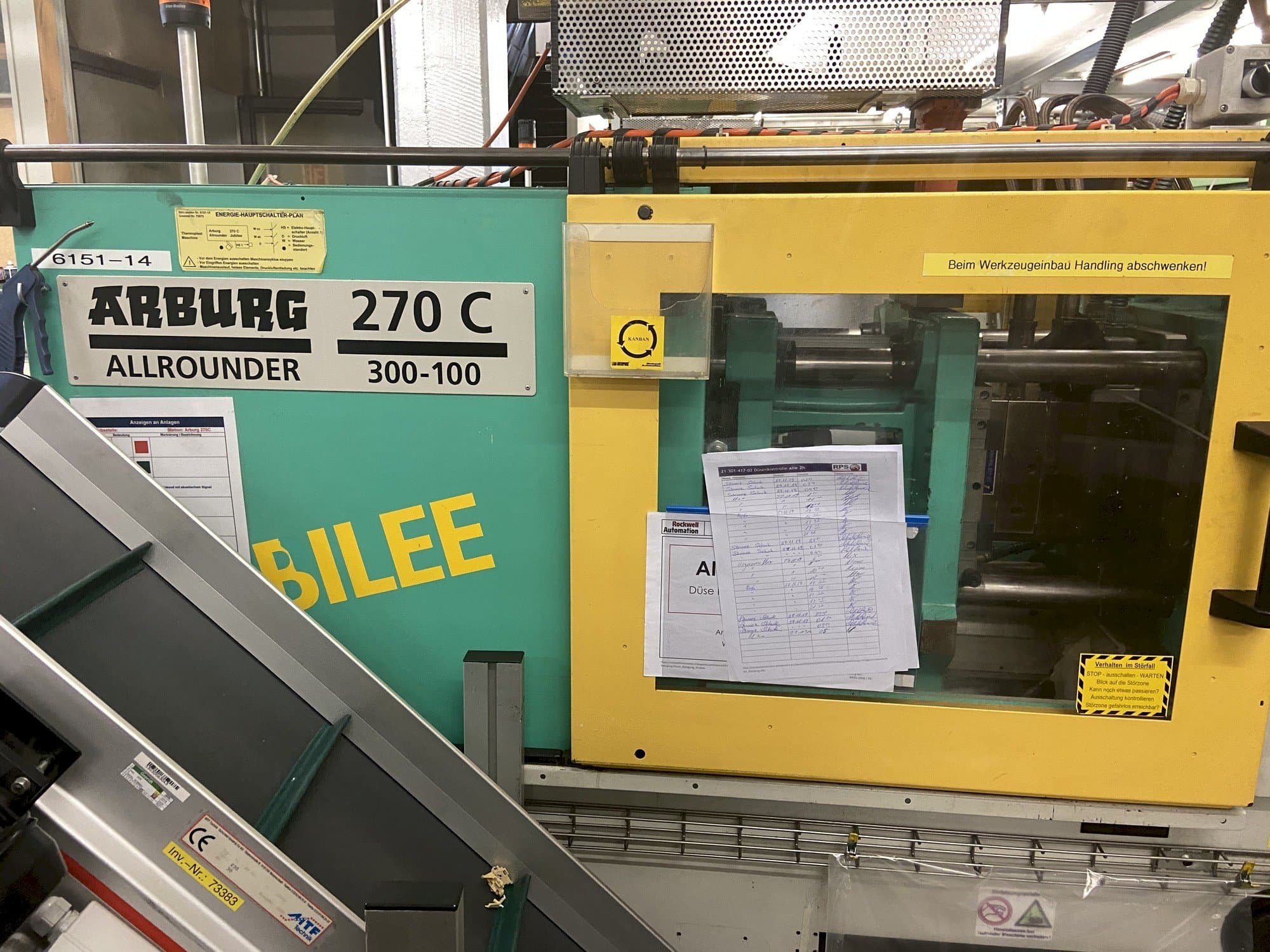 Front view of Arburg 270 C 300-100  machine