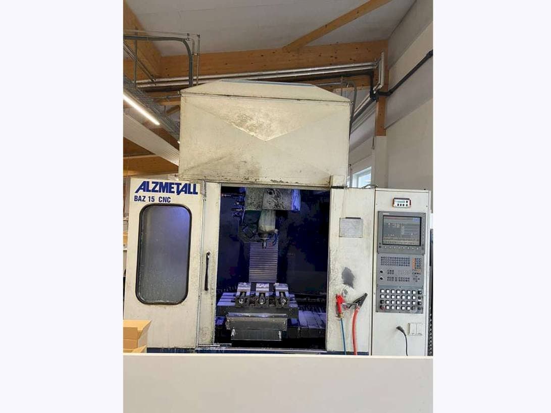 Front view of Alzmetall CNC BAZ 15 machine