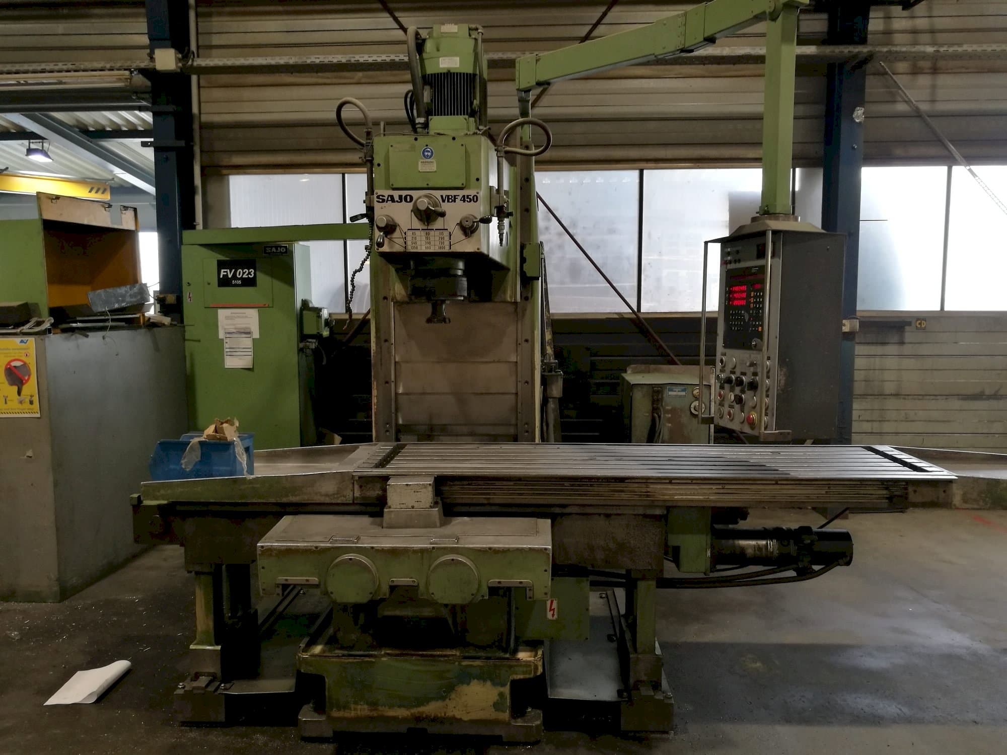 Front view of SAJO VBF450 machine