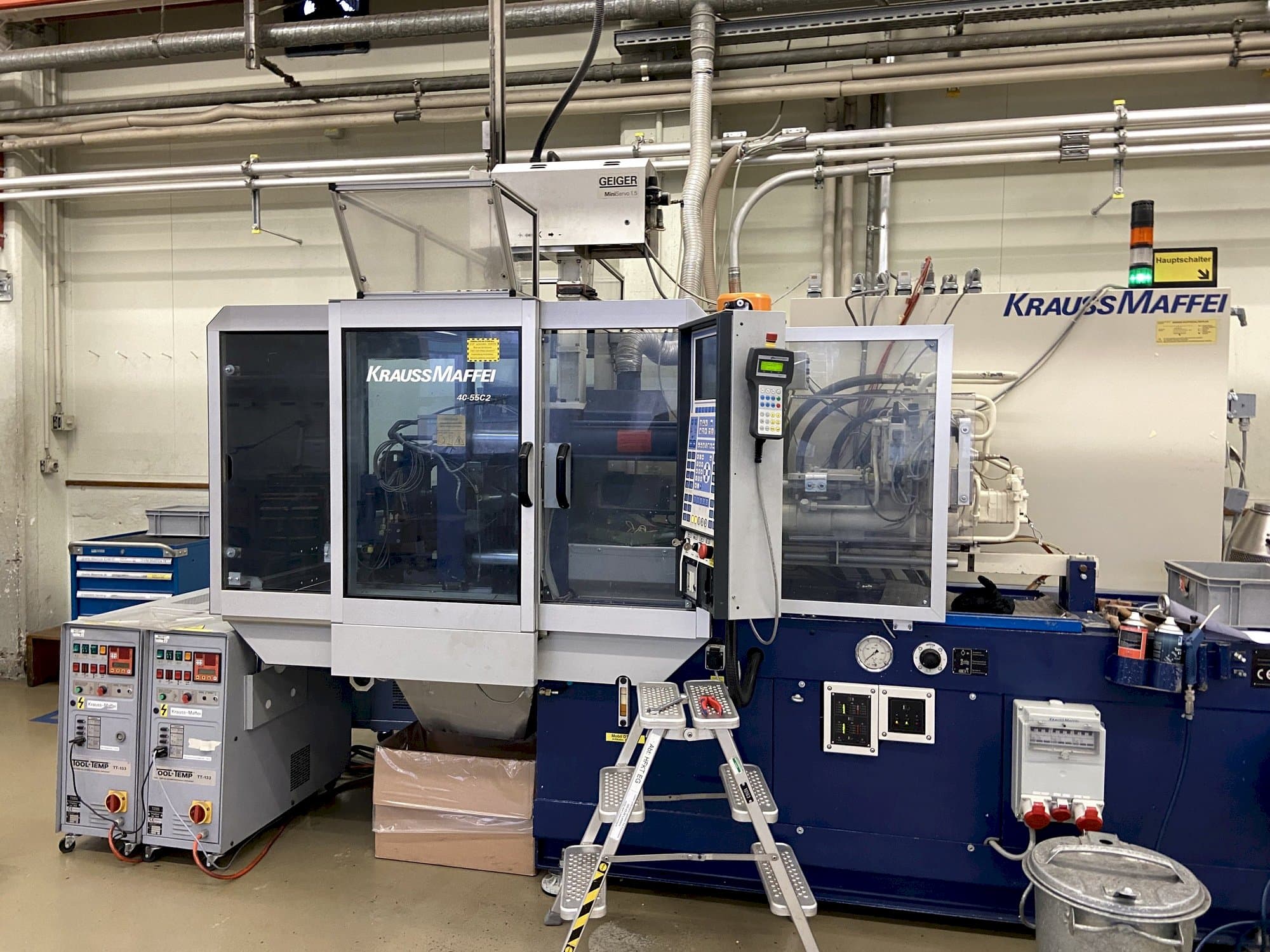 Front view of Krauss Maffei 40/55 C2  machine