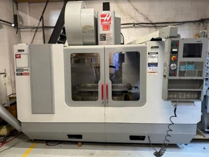 Front view of HAAS VF3  machine