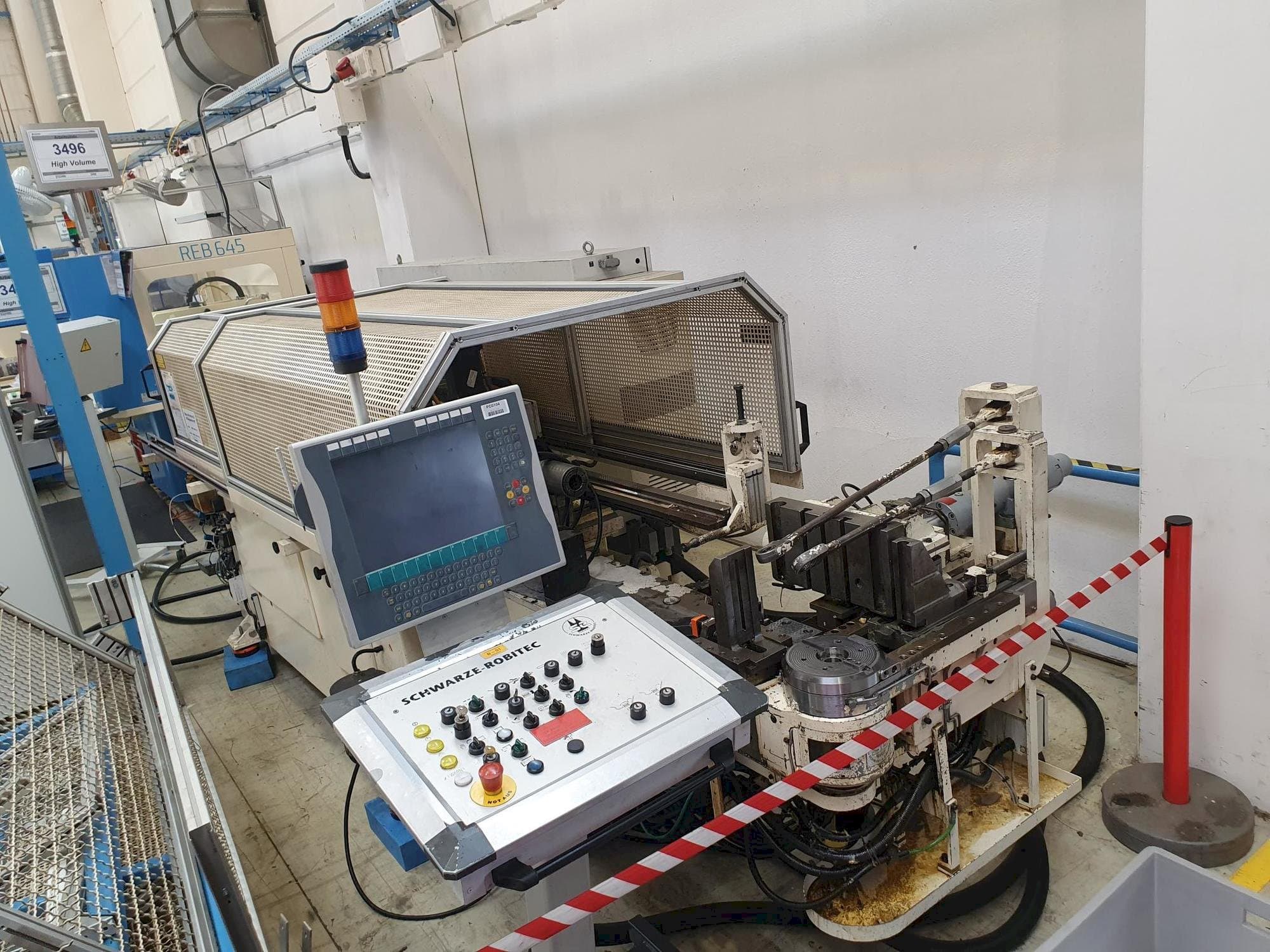 Front view of SCHWARZE-ROBITEC CNC40MR machine
