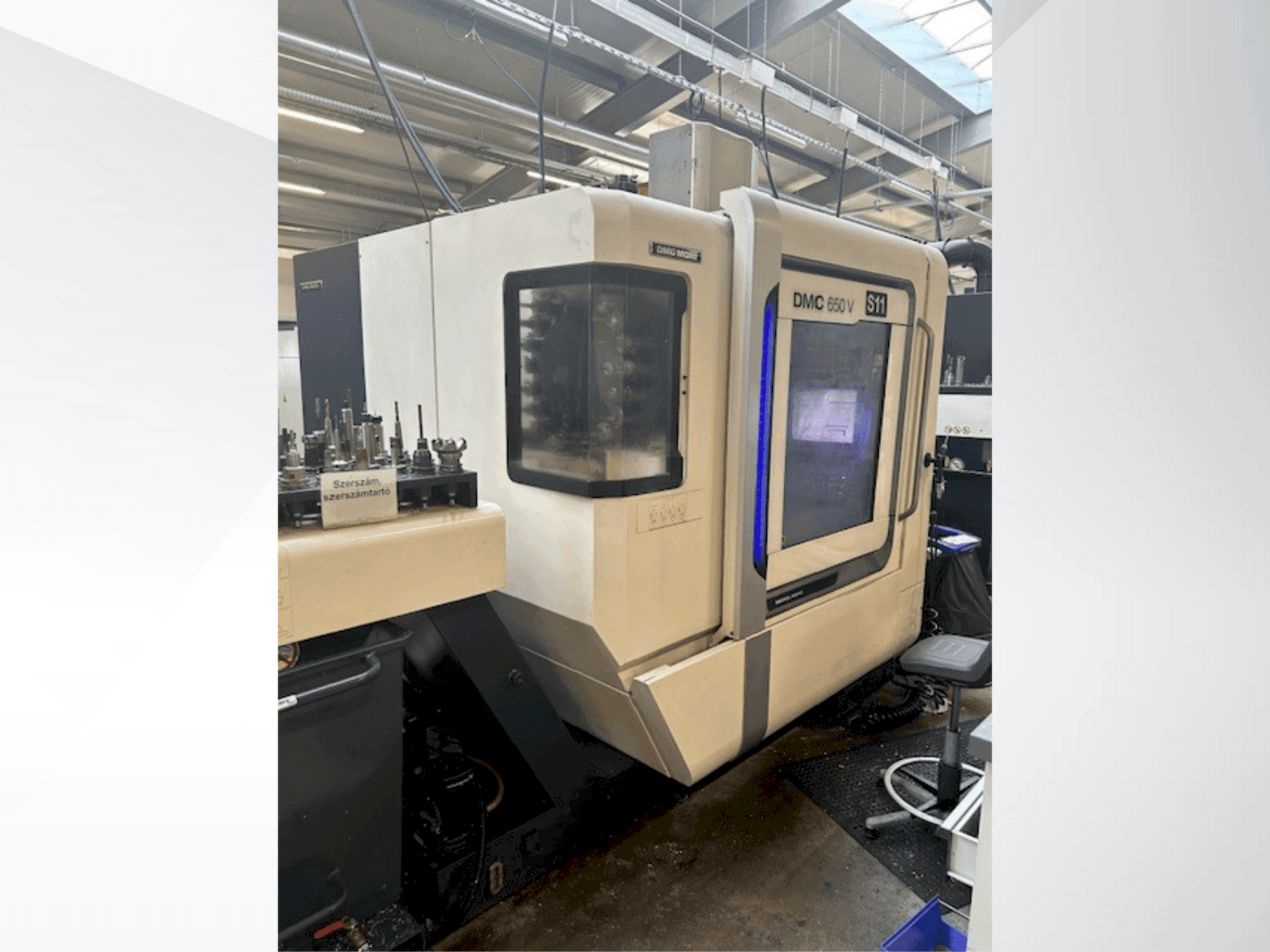 Front view of DMG MORI DMC 650 V  machine