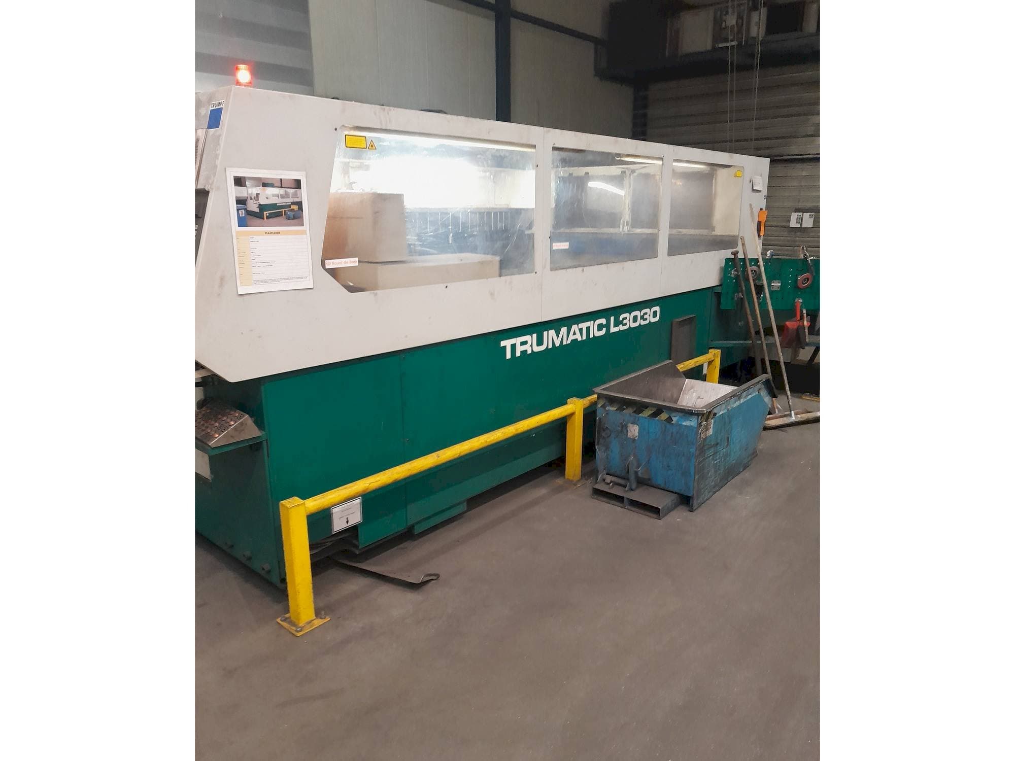 Front view of Trumpf Trumatic L3030  machine