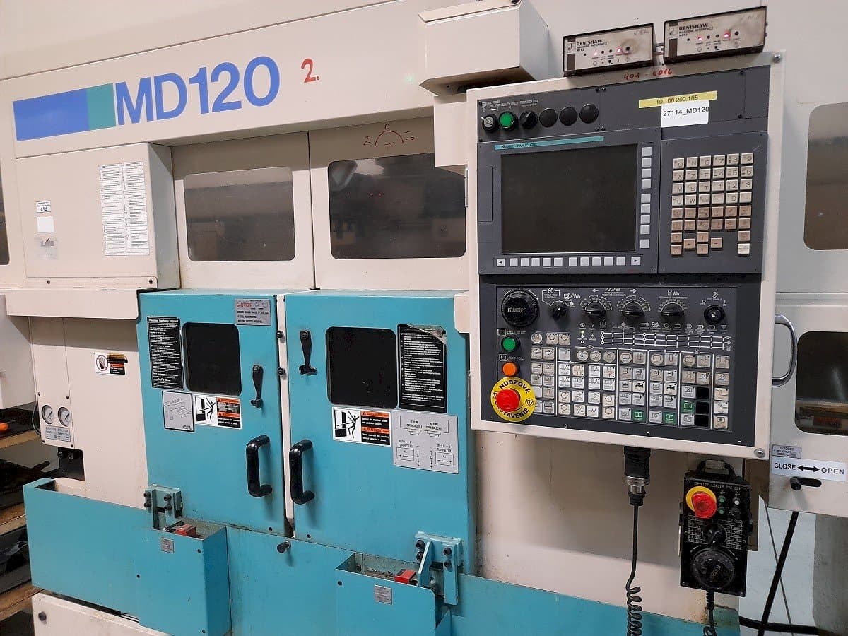 Front view of Muratec MD120 + MS60  machine