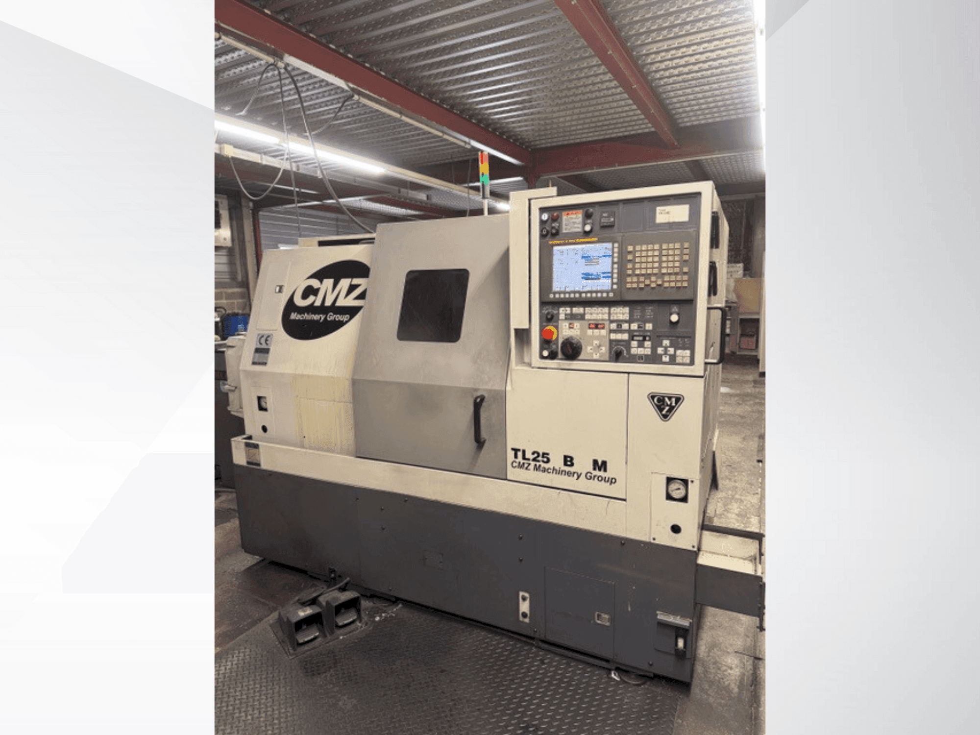 Front view of CMZ TL25 BM machine