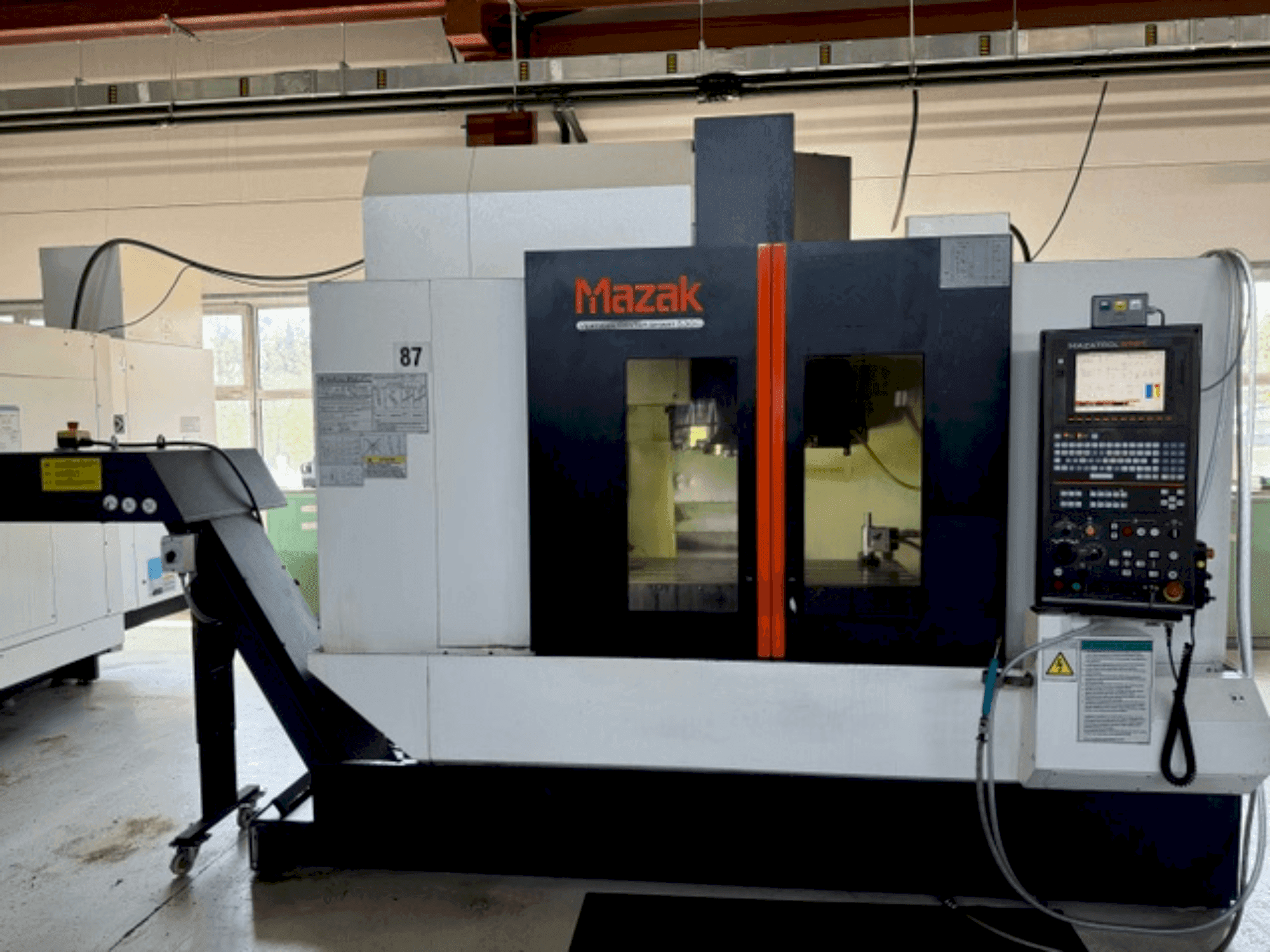 Front view of Mazak VCS530C machine