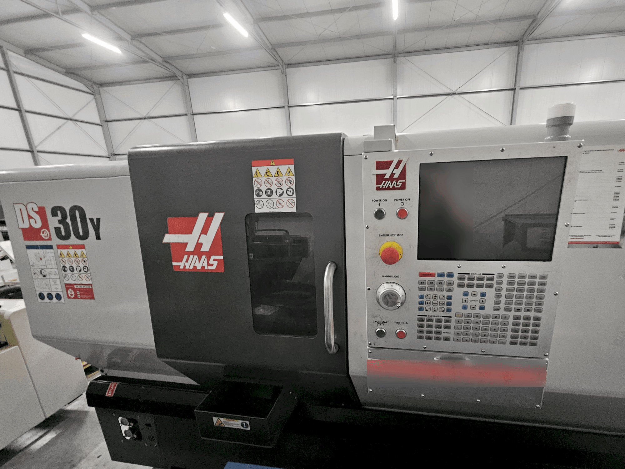 Front view of HAAS DS-30Y  machine