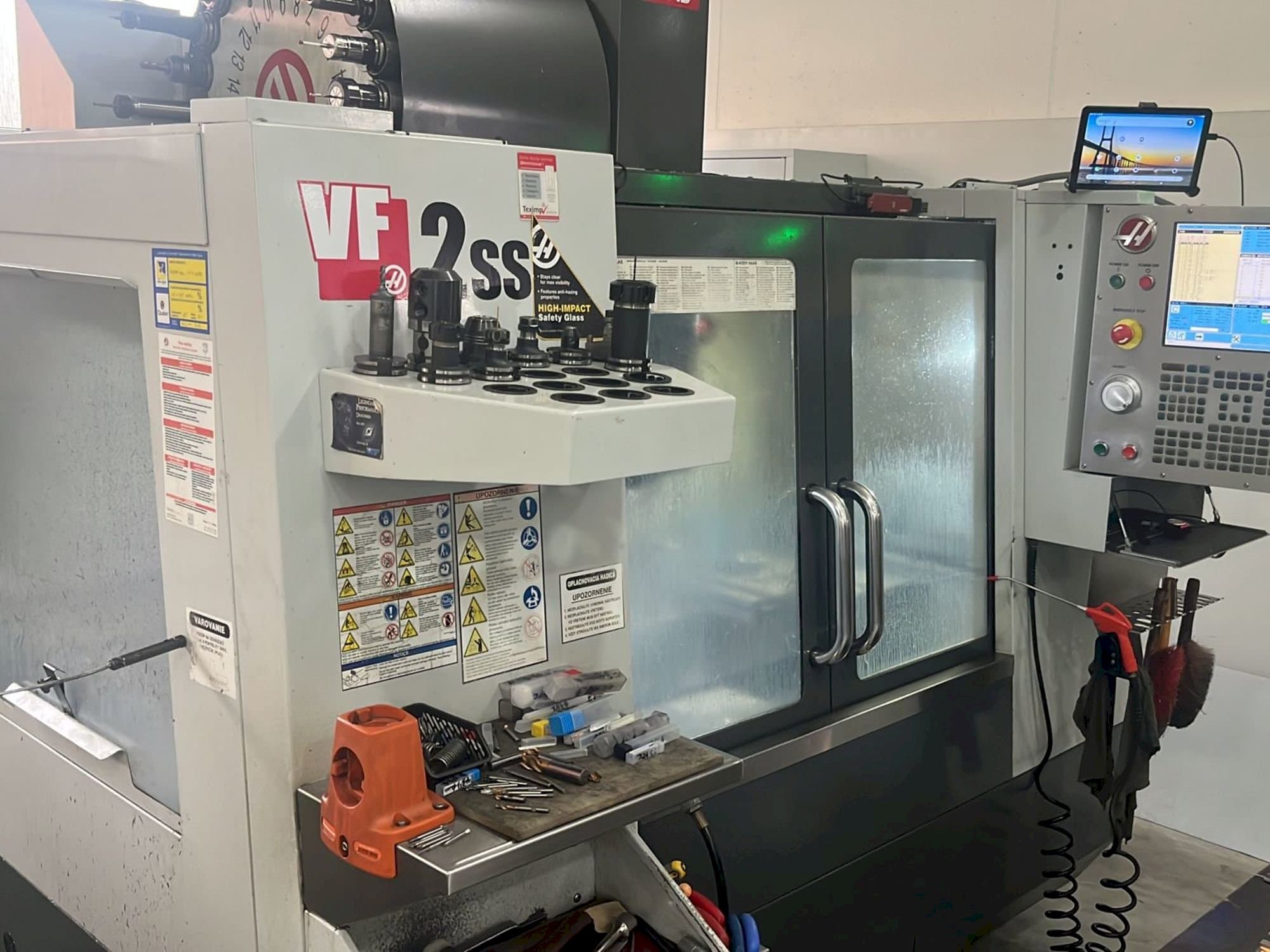 Front view of HAAS VF-2SS  machine