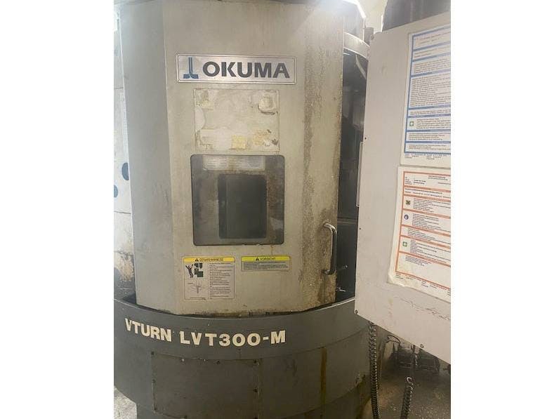 Front view of Okuma LVT300M  machine