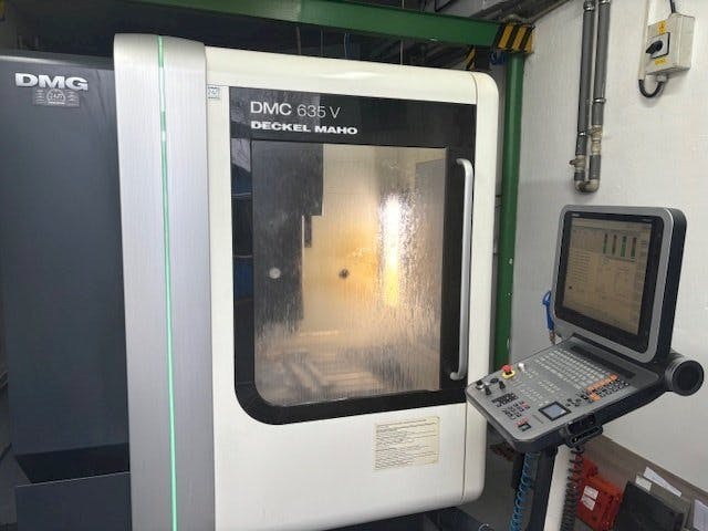 Front view of DMG DMC 635V  machine