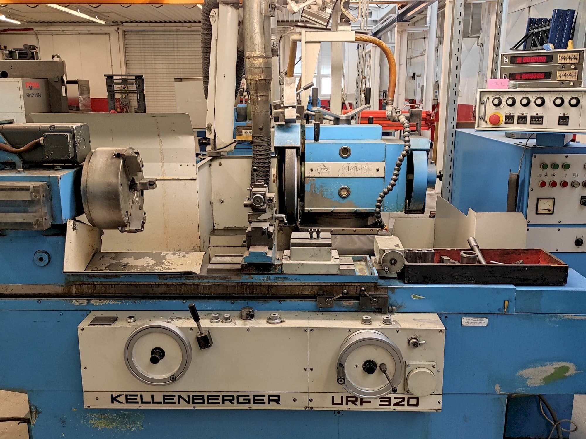 Front view of KELLENBERGER URF 320 machine