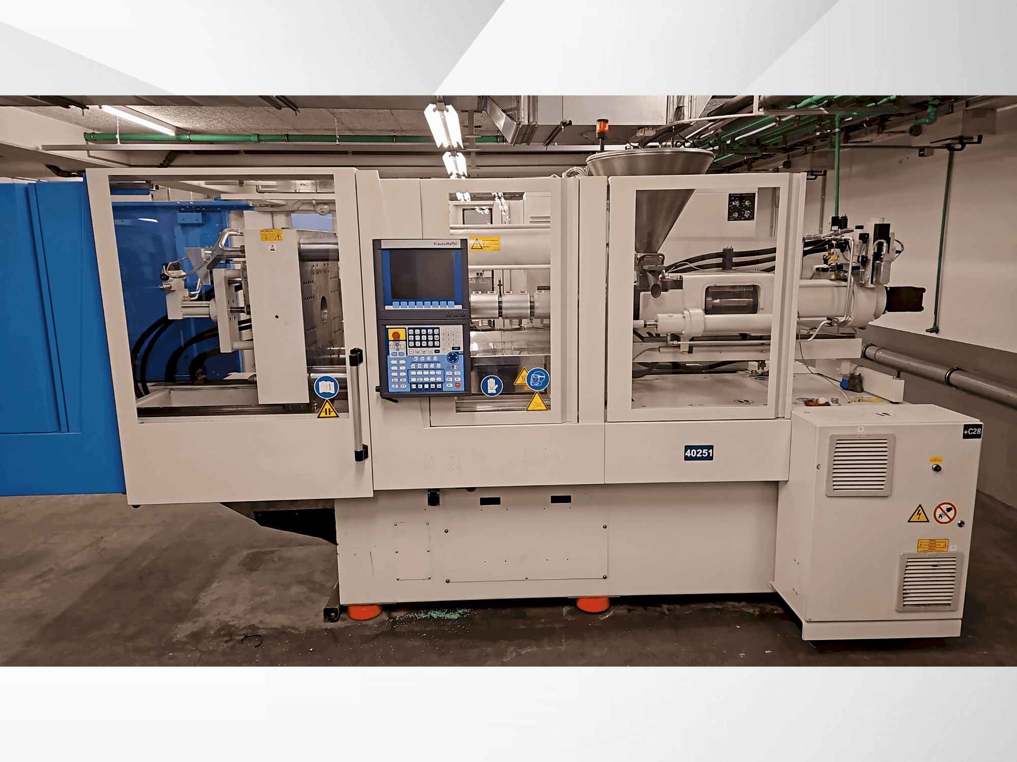 Front view of Krauss Maffei 110-750 CX  machine