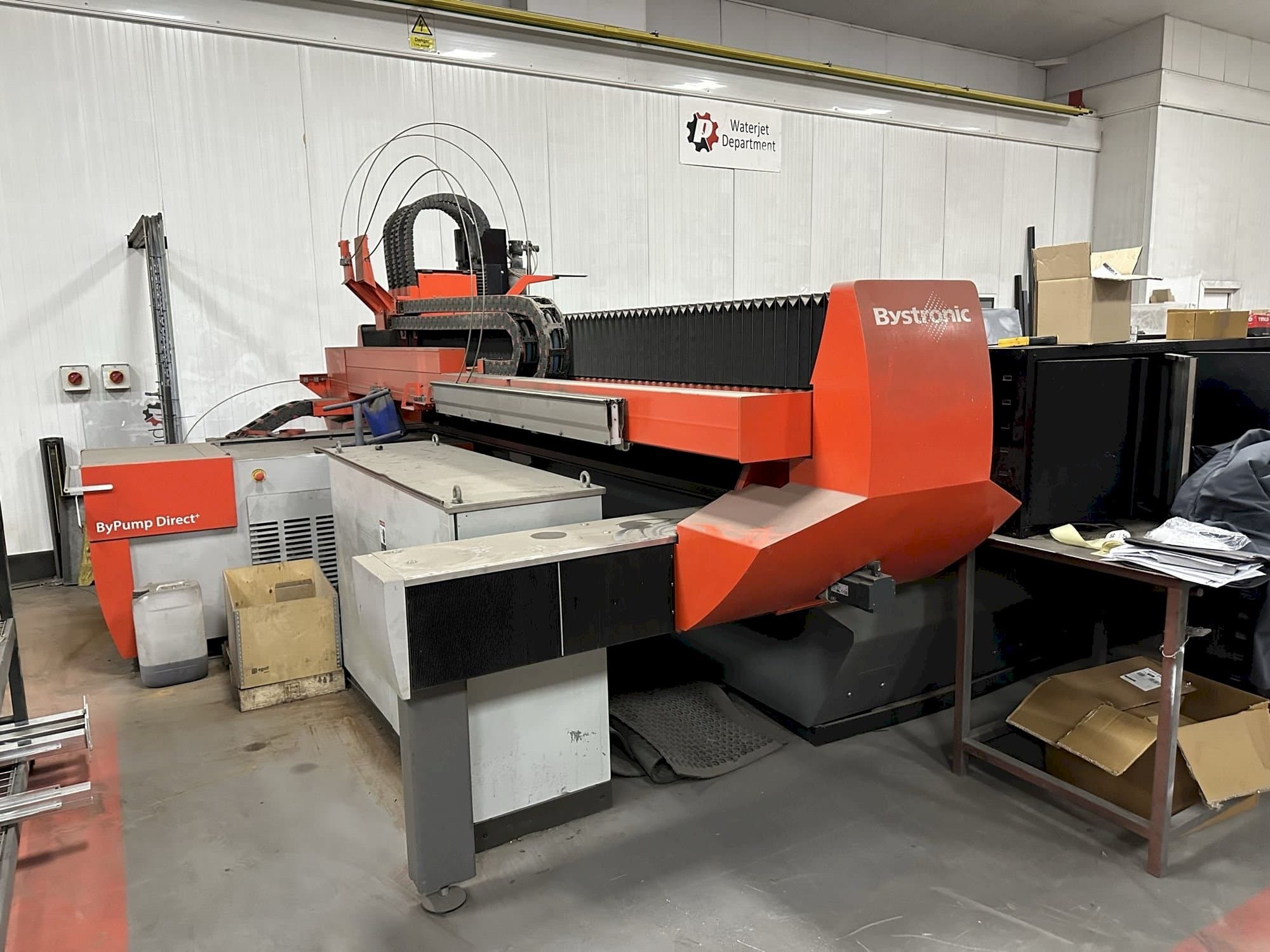 Front view of Bystronic Byjet Flex 6030 Waterjet machine