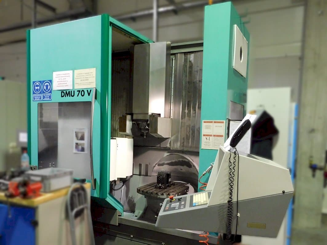Front view of DMG DMU 70 V machine