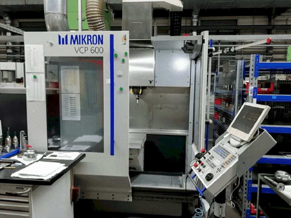 Front view of MIKRON VCP 600 machine