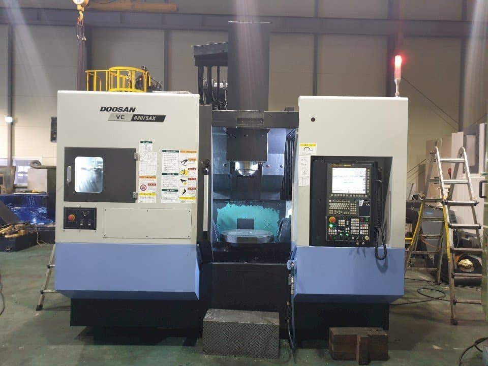 Front view of Doosan VC630/5AX machine