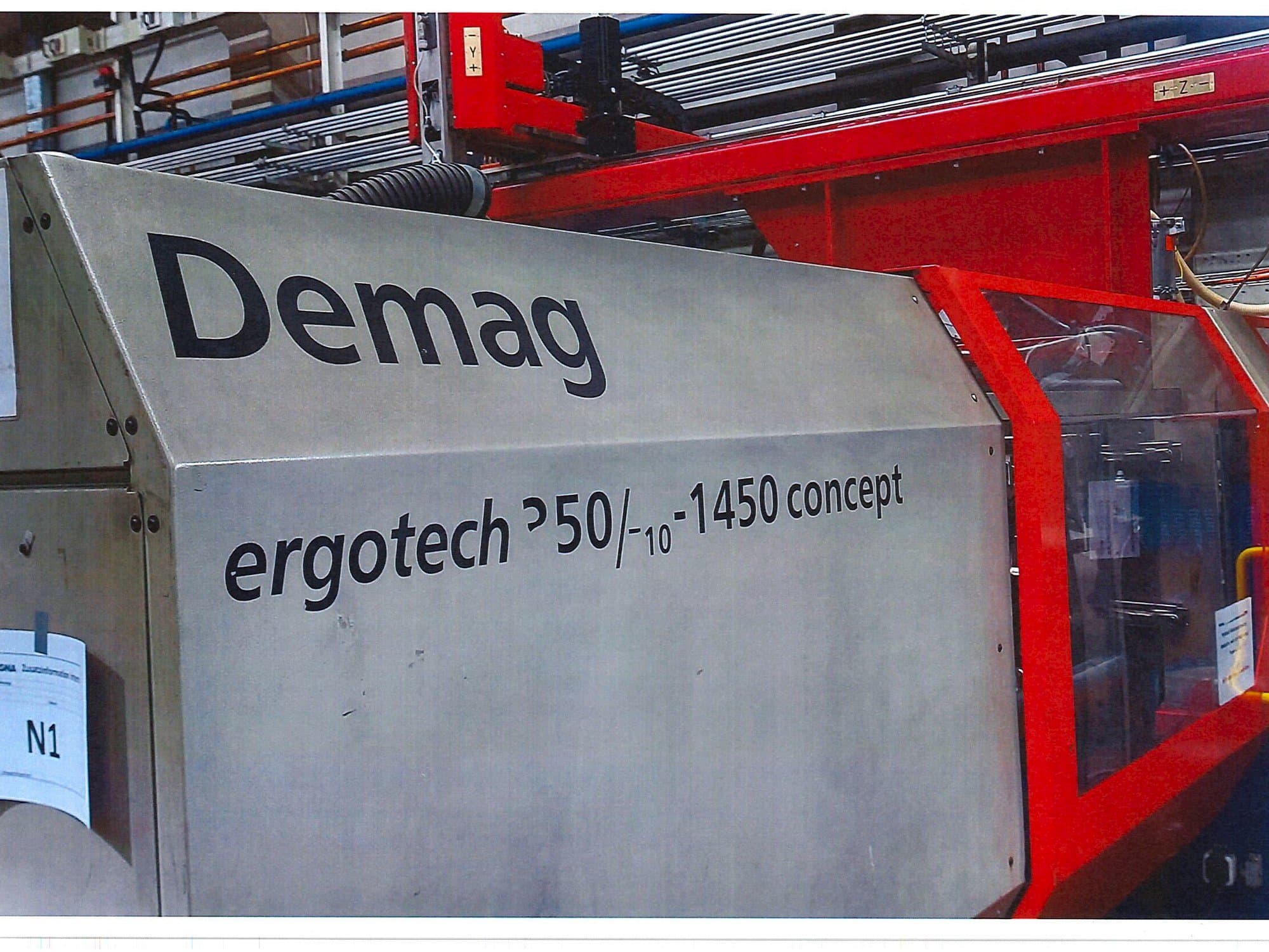 Front view of DEMAG ergotech 350/710-1450 concept machine