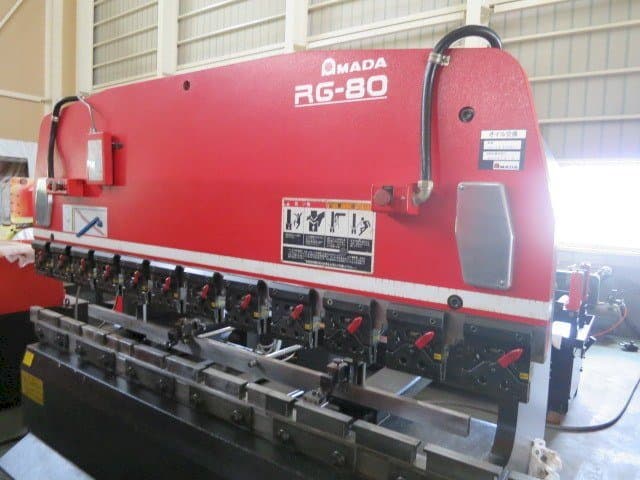Front view of AMADA RG-80 ABG machine