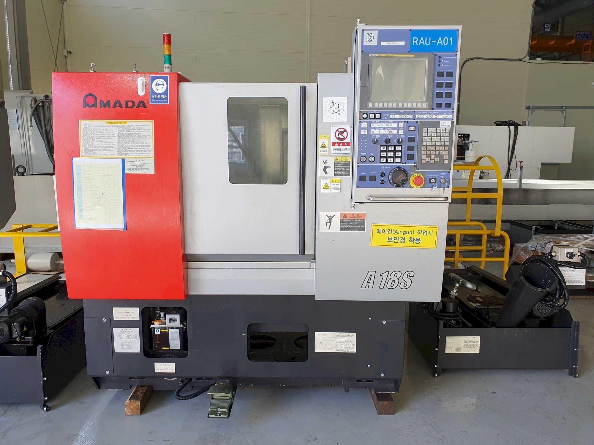 Front view of AMADA A-18S machine