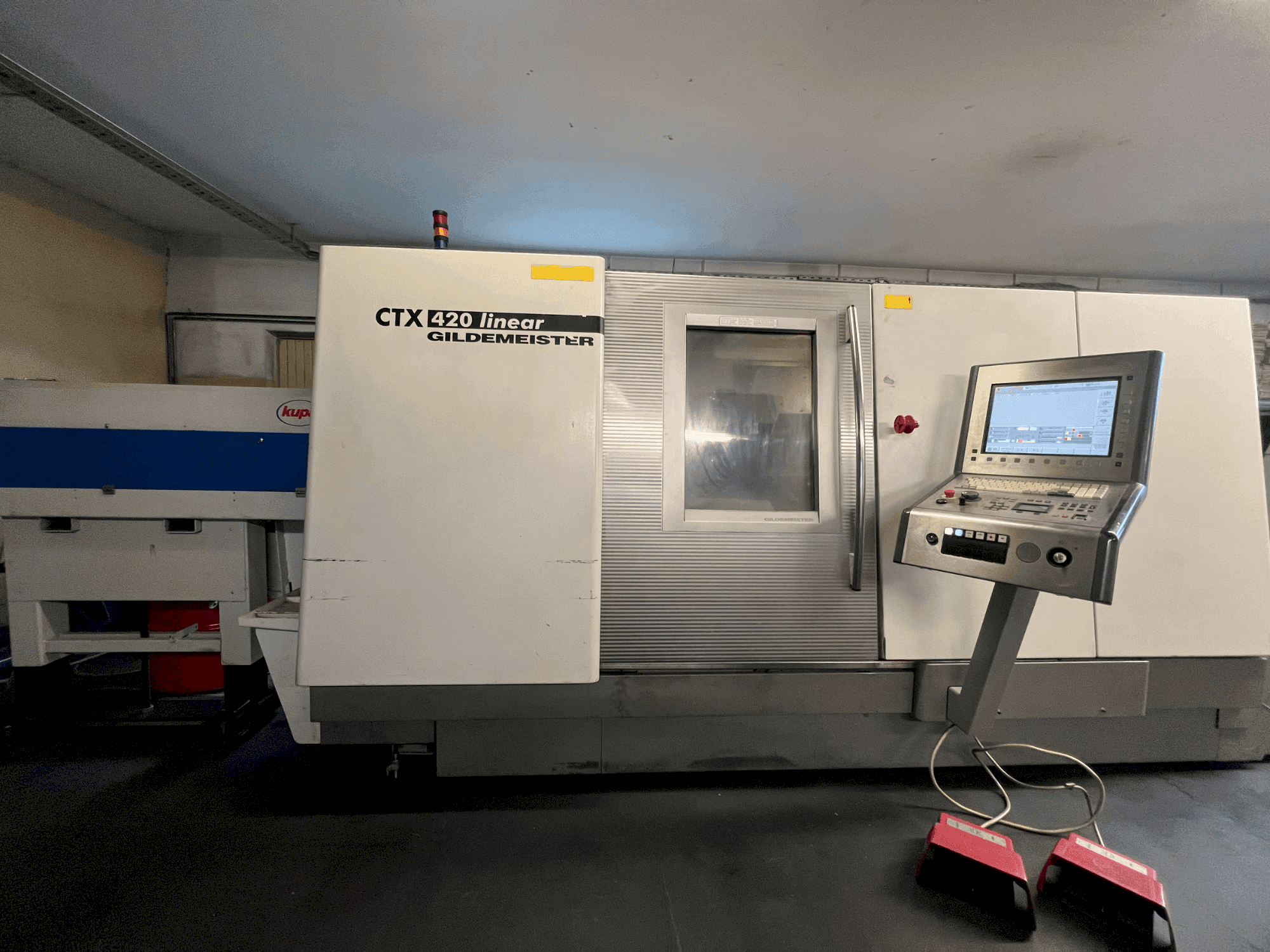 Front view of Gildemeister CTX 420 linear machine