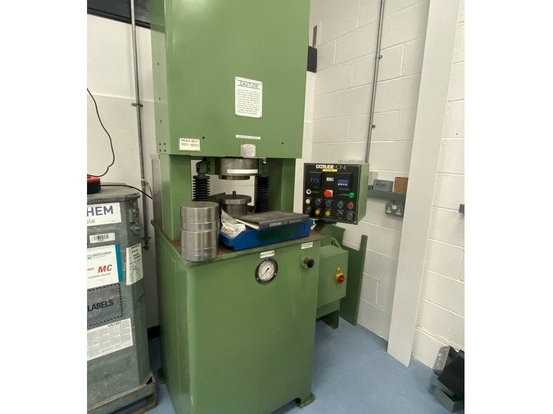 Front view of Extrude Hone Vector Series machine