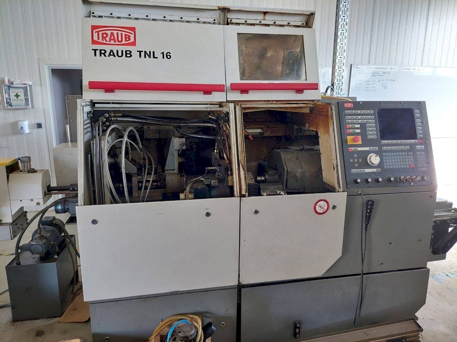 Front view of TRAUB TNL16G-TX8F machine