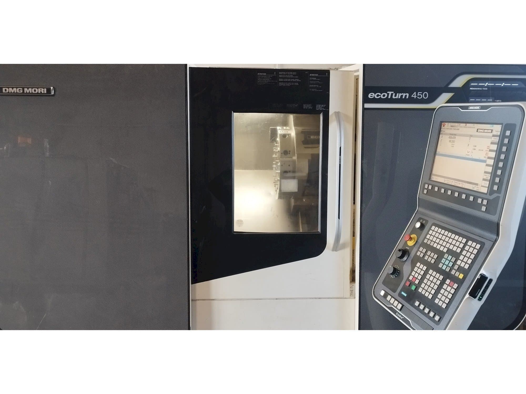 Front view of DMG MORI EcoTurn 450 machine