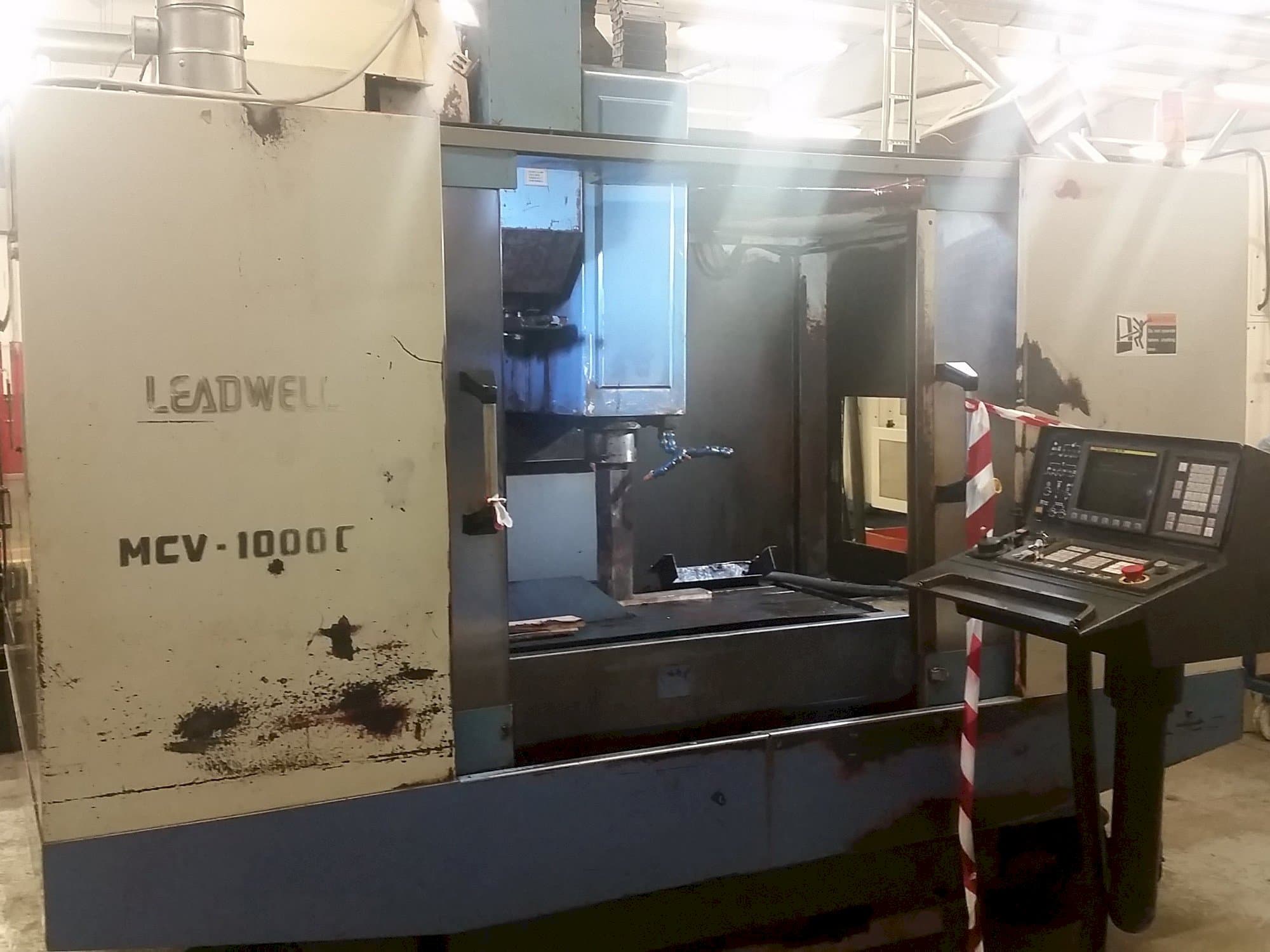 Front view of Leadwell MCV-1000CR machine