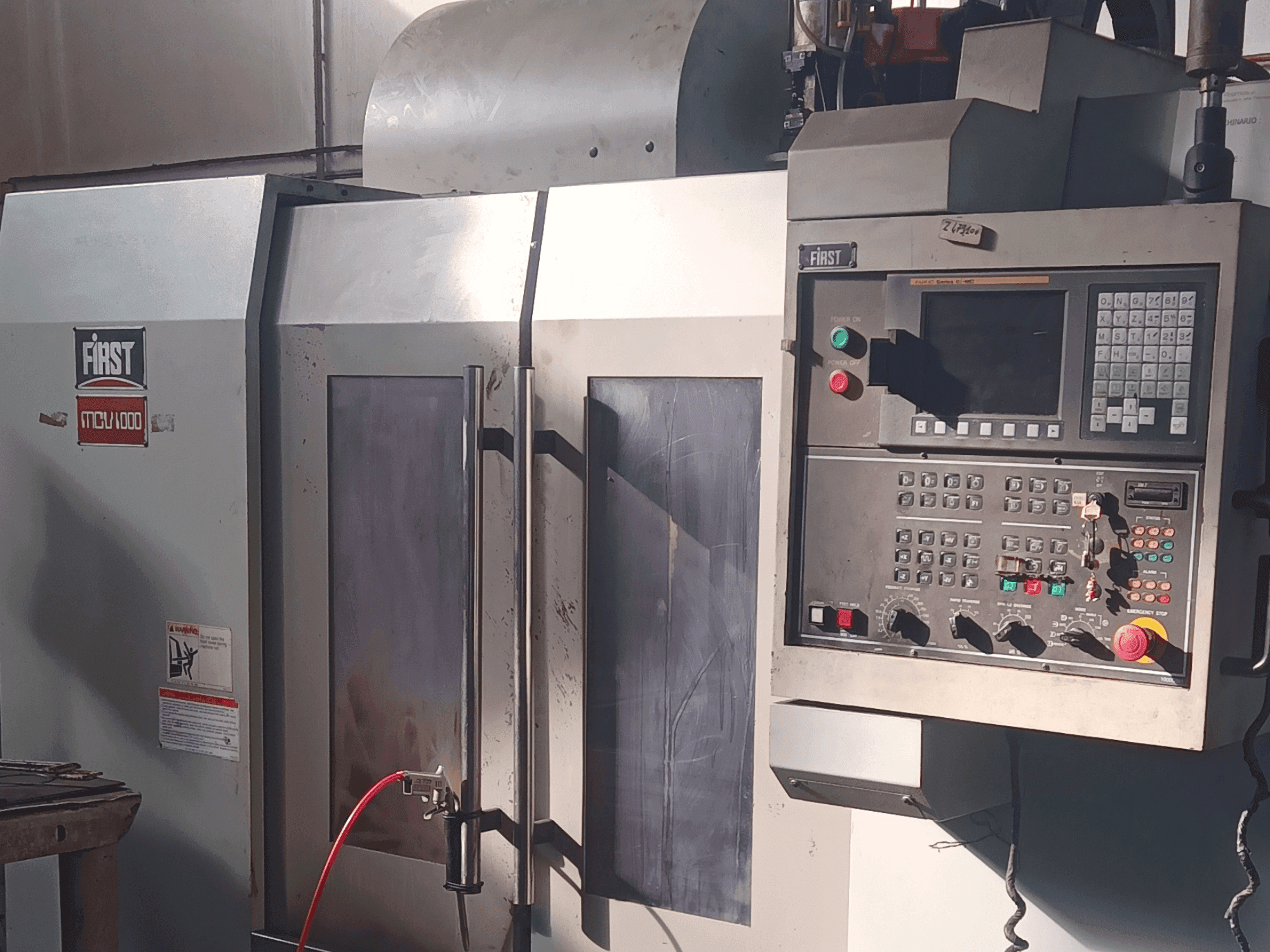 Front view of FIRST MCV-100 machine