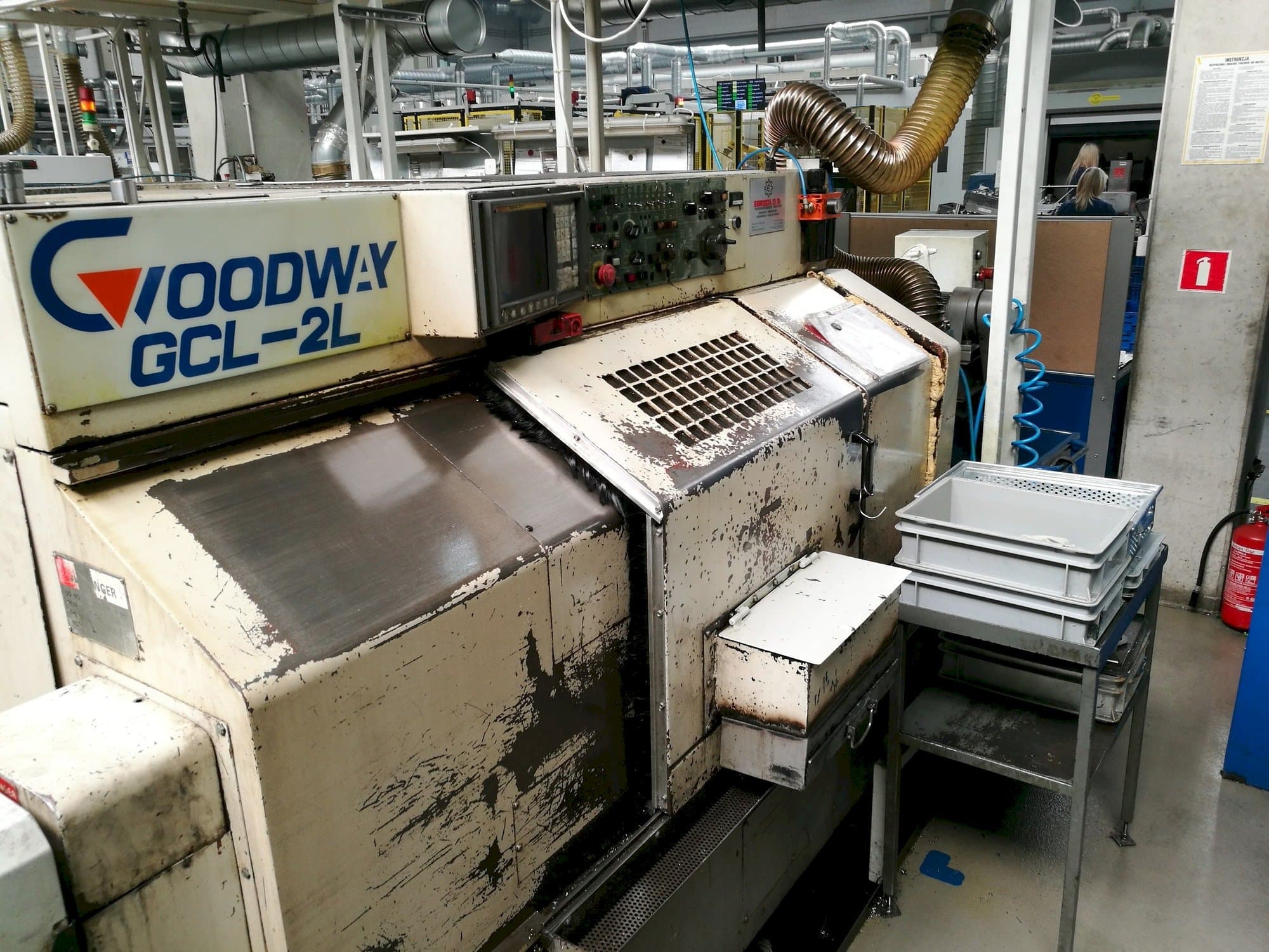 Front view of Goodway GCL-2L machine