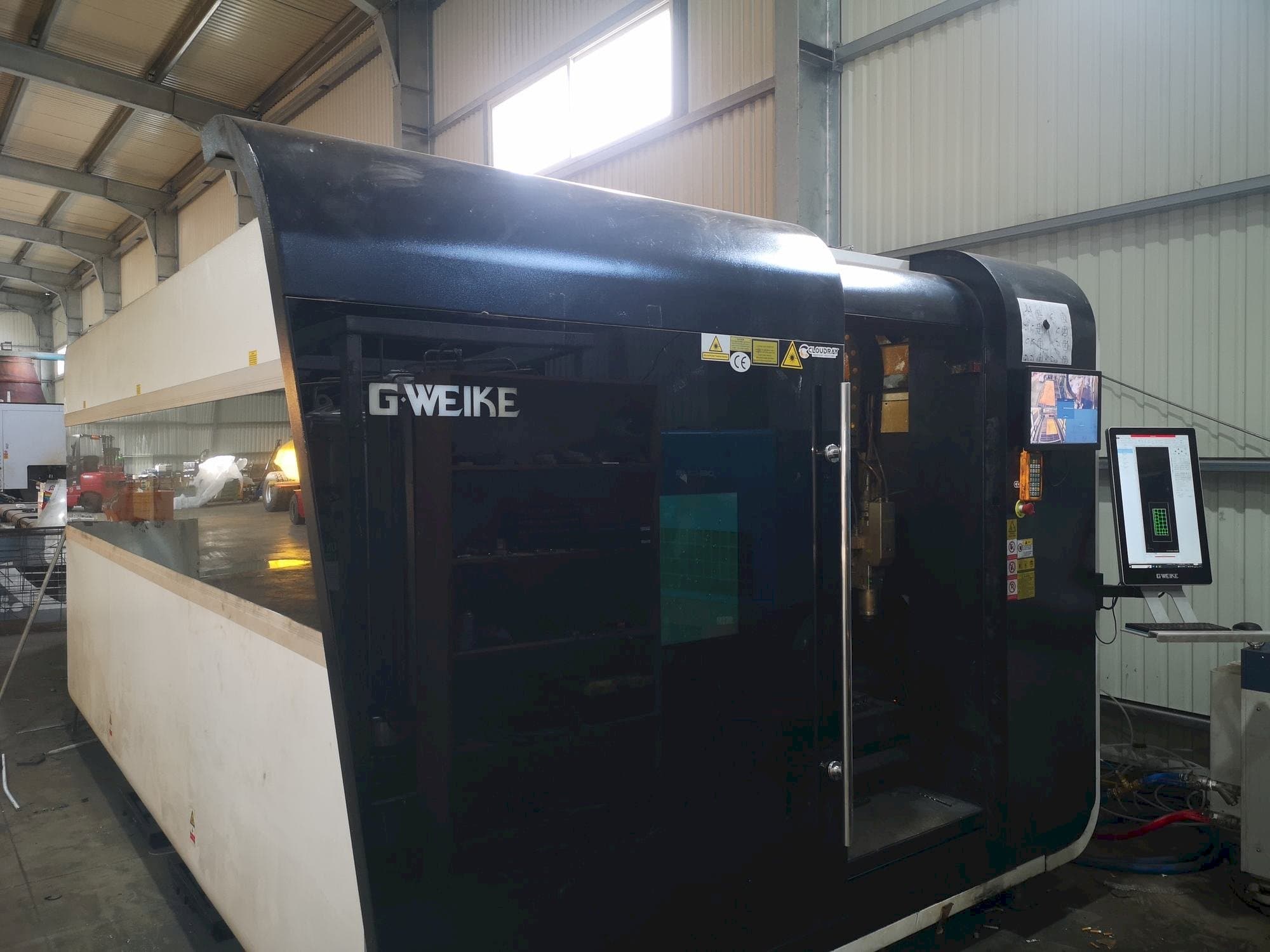 Front view of GWEIKE LF 3015 GA CNC machine