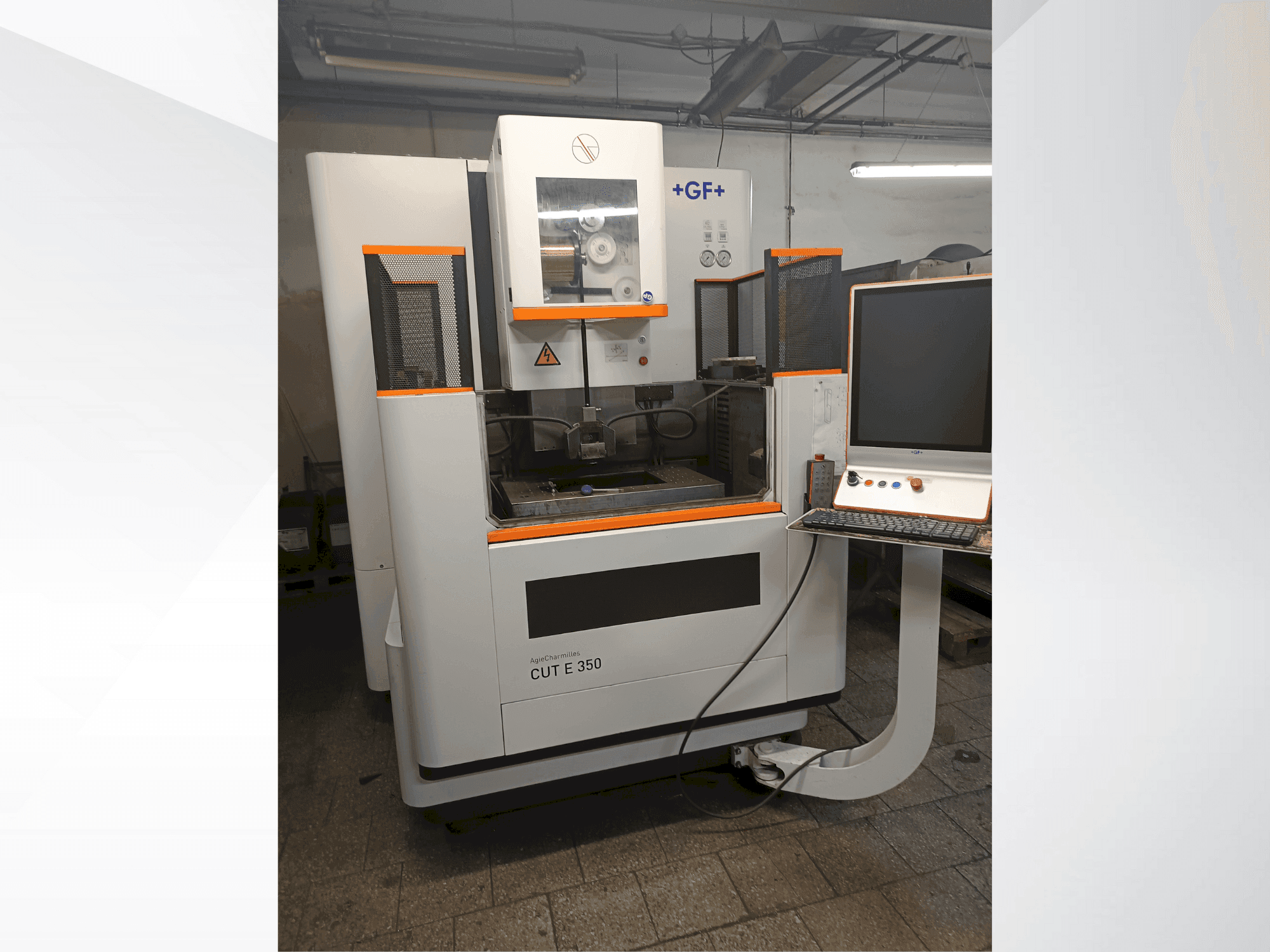 Front view of +GF+ Agie Charmilles CUT E 350  machine