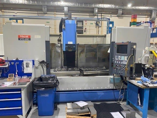 Front view of Mazak VTC-20C  machine