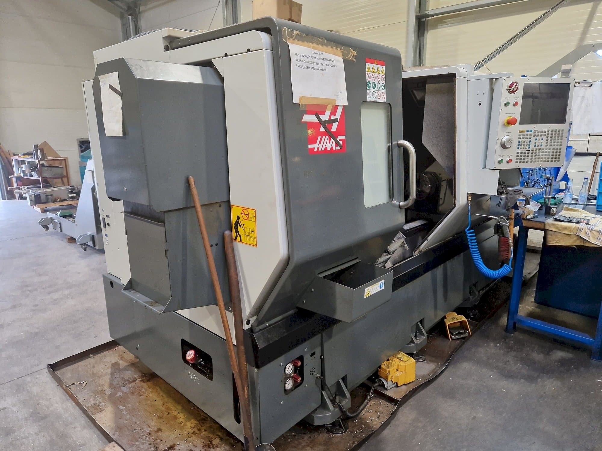 Left side view of HAAS DS-30Y machine