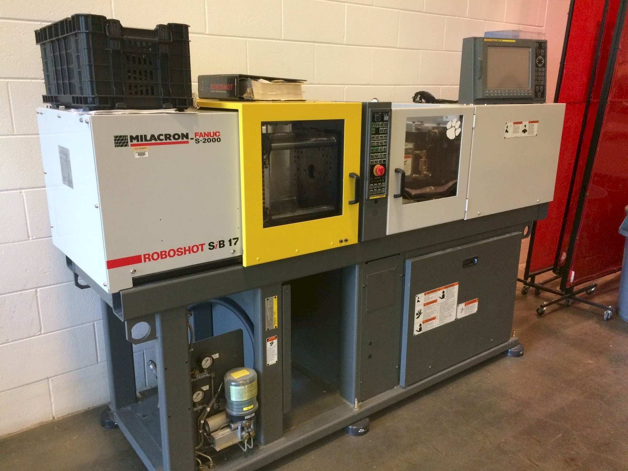 Front view of Milacron Roboshot S-2000i15A  machine