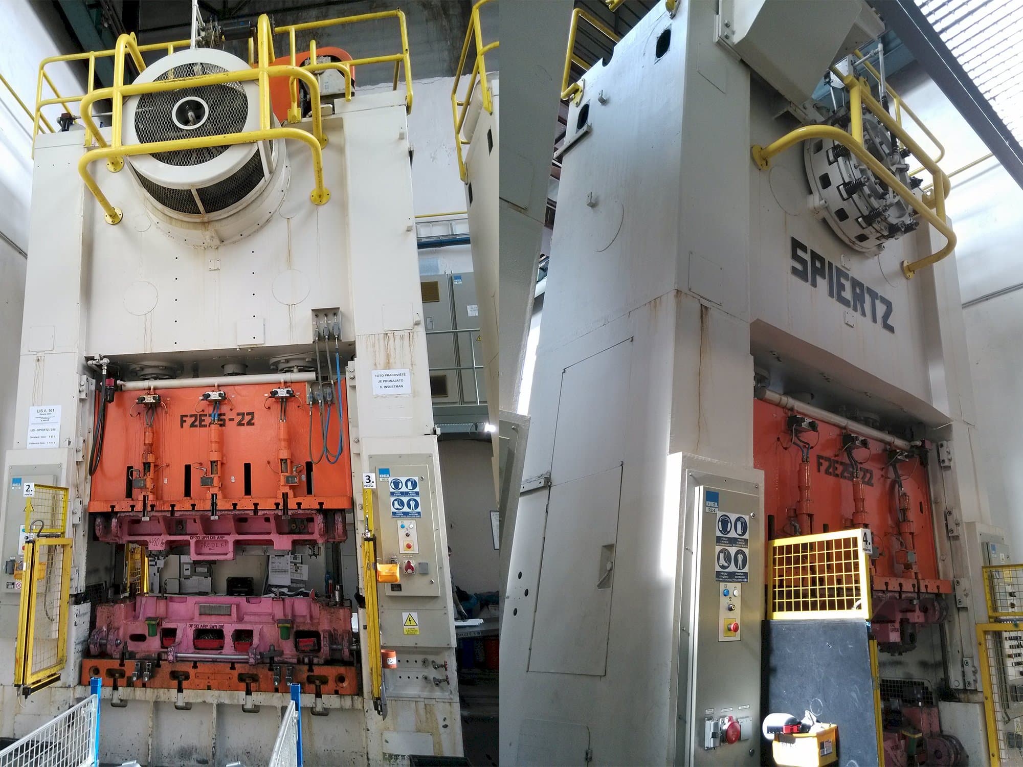 Front view of Spiertz F2E 25x2.2 machine