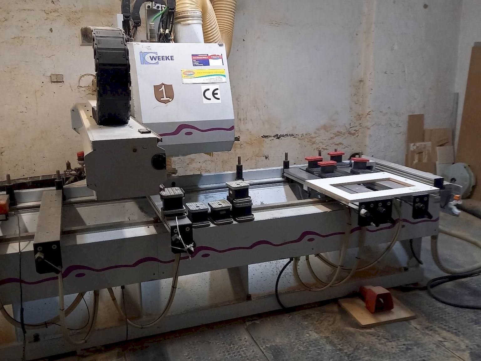 Front view of Weeke Optimat BHC 280 machine