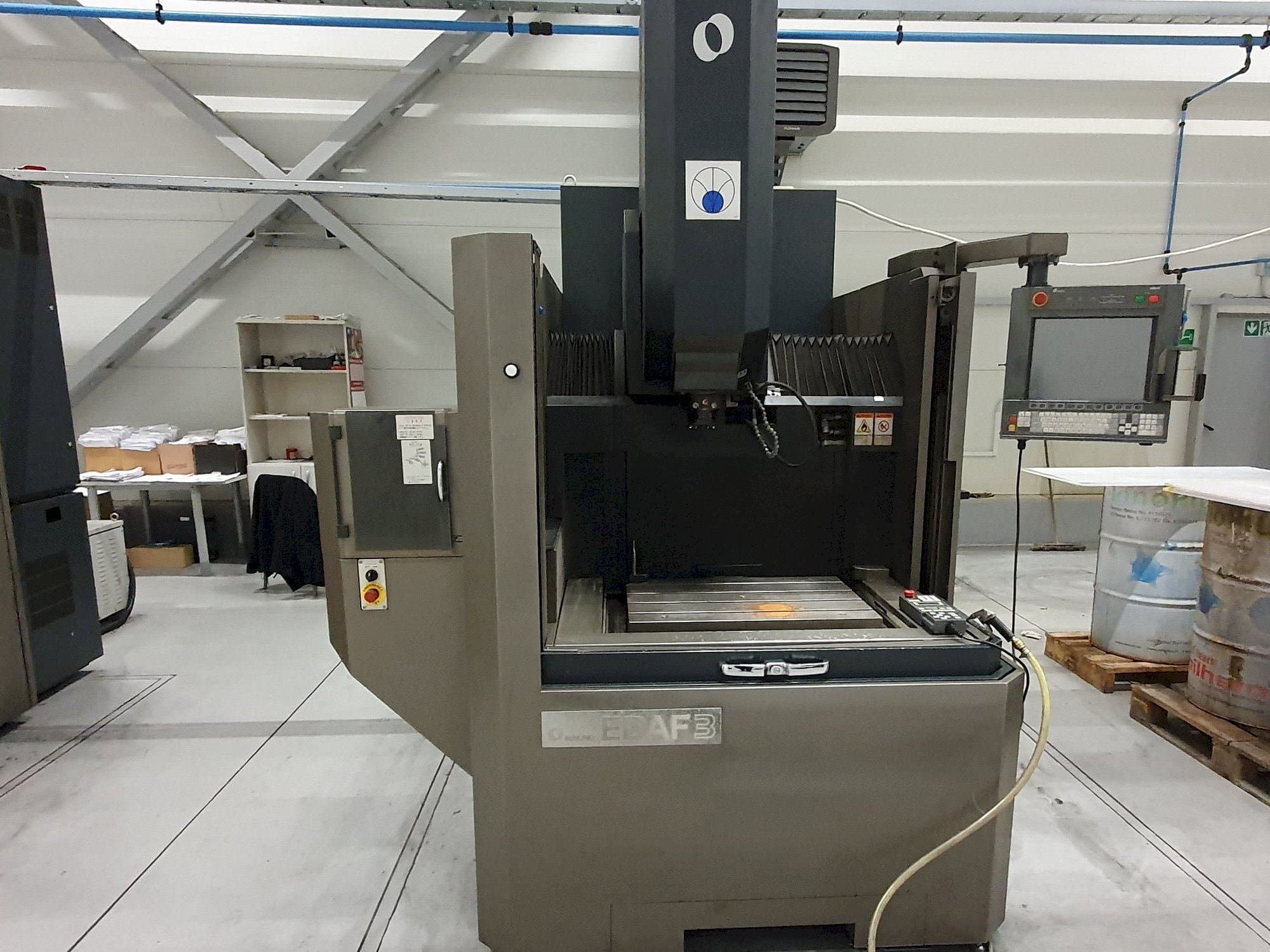 Front view of Makino EDAF3 machine