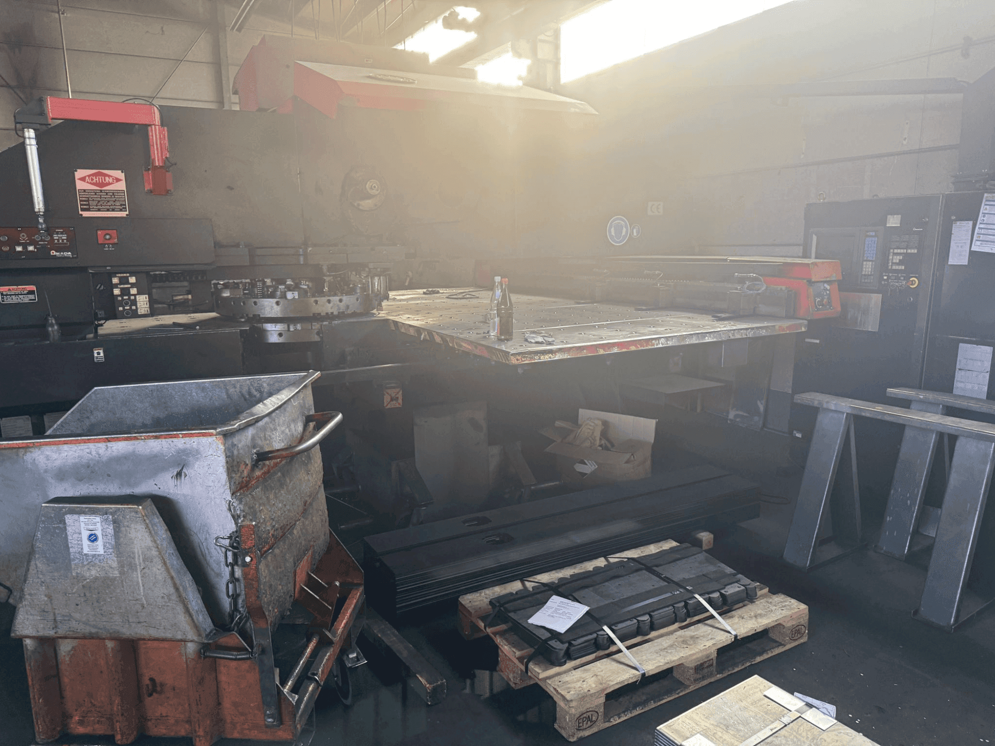 Front view of AMADA PEGA 306072 2000MM  machine