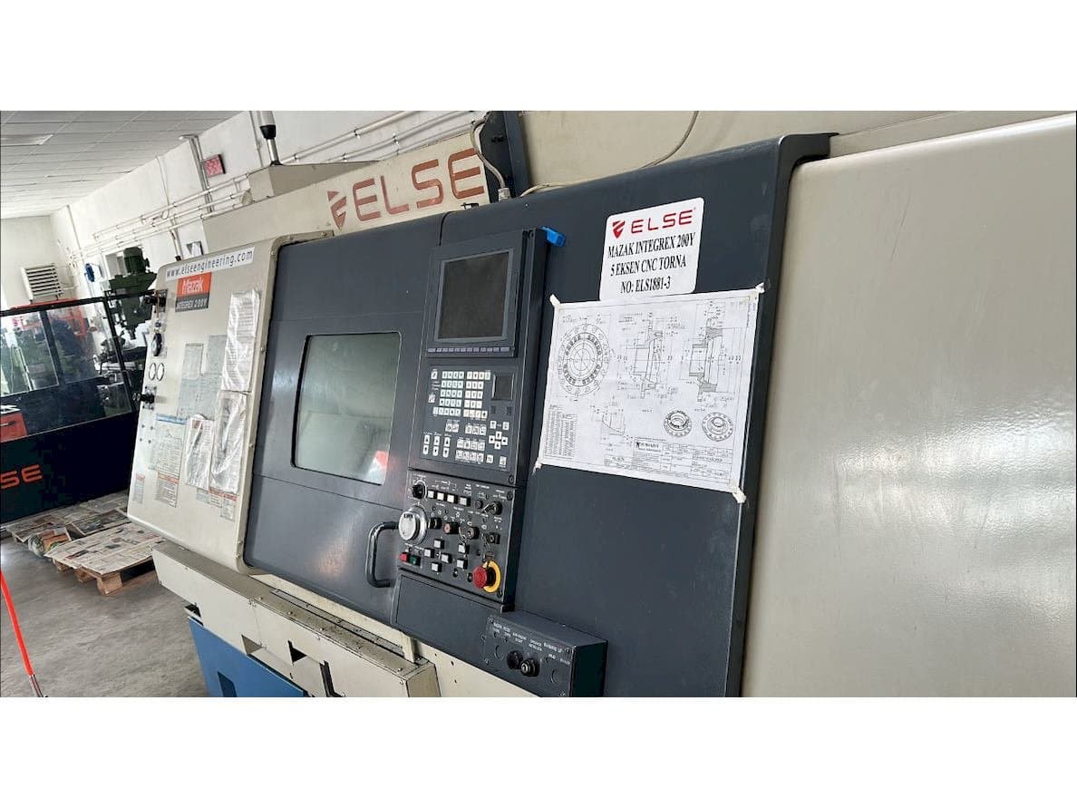 Front view of Mazak Integrex 200Y machine