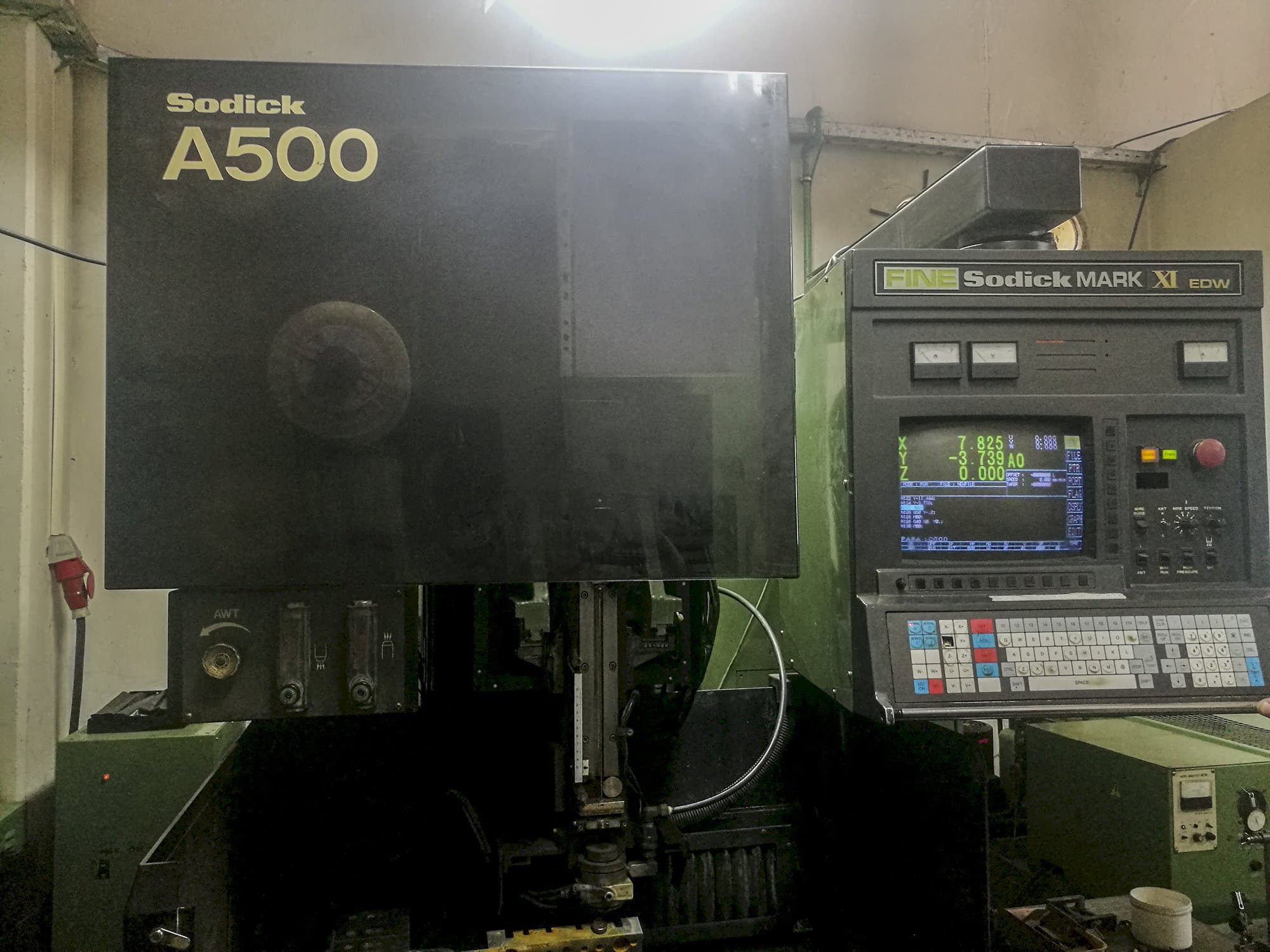 Front view of Sodick A500 Machine